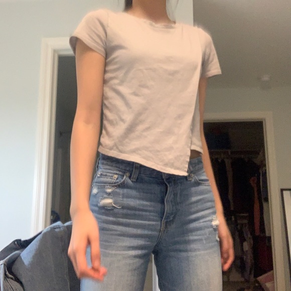 Pitaya Taupe Asymmetrical Tee - Picture 4 of 7